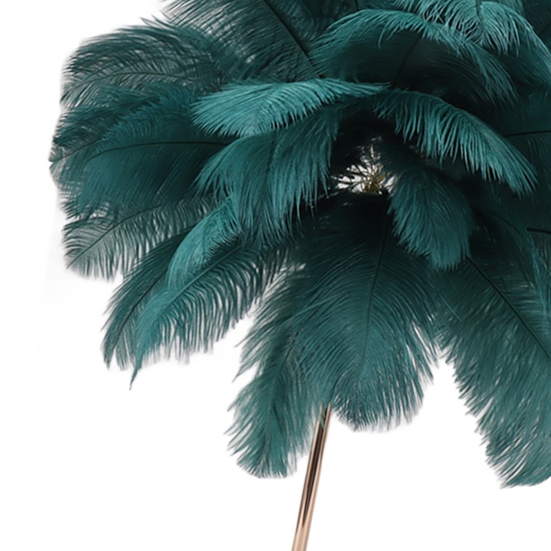 Ostrich Feather Table Lamp Rechargeable Modern Romantic Decoration Lamp Bedroom