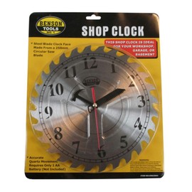Quartz Clock with Saw Blade Design Clock Workshop Office 250 mm