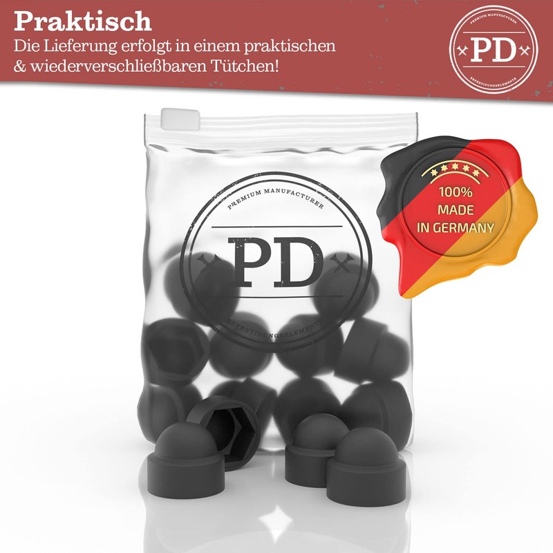 PD® Hexagonal protective caps M6 (wrench size 10) - cover