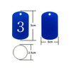 Aluminum Engraved Numbers 1 to 10 Key Tags Identification Tags