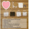 G GAMIT Heart-Shaped Felt Letter Board Message Sign,10x10 inches Message