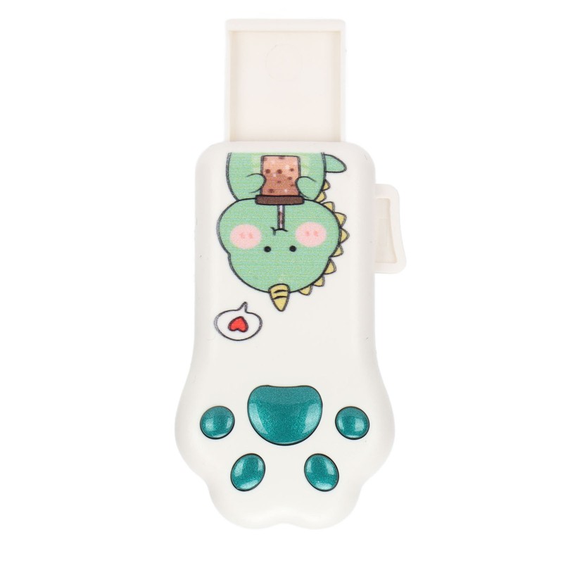 Flash Drive Green Dinosaur Pattern Cat Paw Shape USB2.0 Memory