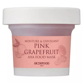 Skinfood 스킨푸드 핑크자몽 아하 푸드마스크, 1개입, 1개 Skinfood Pink Grapefruit AHA Food Mask, 1 Piece, 1 Count [1 piece x 1 piece]