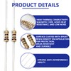 Innfeeltech 100 Pcs 1/4W 5% Tolerance 100 Ohm Carbon Film