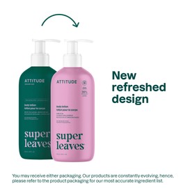 ATTITUDE Body Lotion, EWG Verified Moisturizer, Vegan Skin Care Products, Non-Greasy, Hydrating for Dry Skin, Cruelty Free, Moisturizing, Coconut & Wild Berries Scent, 16 Fl Oz