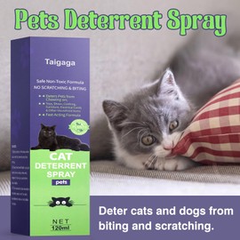 Cat Deterrent Spray, Cat Repellent Spray, Cat Scratch Furniture Protector Spray, No Chew Spray for Dogs & Cats