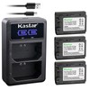 Kastar 3-Pack NP-FZ100 Battery and LED2 USB Charger Compatible with
