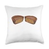 Chocolate Peanut Butter Candy Throw Pillow