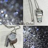 Metal Crystal Rhinestone Whistle - Shining Bling With Chain for