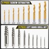 TOPEC Screw Extractor and Left Hand Drill Bit Set -