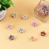 Maxqzin 40Pcs Flower Hair Clips, Mini Crystal Flower Hair Clips