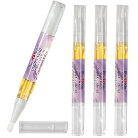 Bliss Kiss | 4 Lavender Vanilla | Oil Cuticle Pen w/Vitamin E & Jojoba⏤Nail Strengthener Nail Growth Treatment for Brittle Peeling Breaking Thin Nails