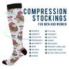 Wusikd Hedgehog Compression Socks for Women and Men Circulation Red