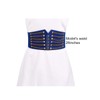 sourcing map Lady Rivet Chains Decor Button Fastener Waist Belt