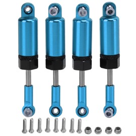 4Pcs RC Car Shock Absorbers Metal Adjustable 1/16 Remote Control Car Damper Shocks for WPL, MN 1/16 RC Vehicle (Blue) Model Car Accessories
