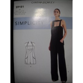 Simplicity Jumpsuit and Romper Misses size 4-12 Simplicity 9151 Sewing Pattern