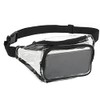 Riñonera Transparente, Riñonera Transparente PVC Multifuncional para Salidas Diarias (Negro)