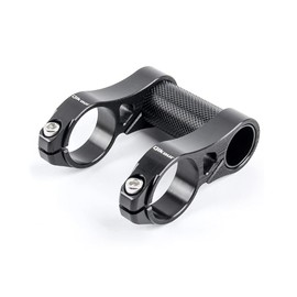 Folding Bike Stem Bicycle Double Stem 1" Convert to 1.25" Handlebar Stem 31.8mm Handlebar Riser Adapter (Black)