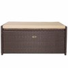 Barton Outdoor Patio Deck Box Storage with Cushion Pad All-Weather