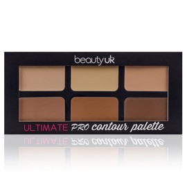 Beauty UK Ultimate Hi Tech Pro Contour and Highlight Professional Cream to Powder Face Palette