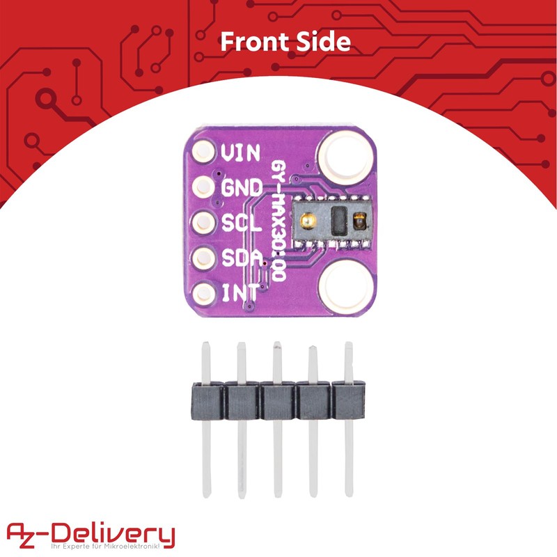 AZDelivery 5 x MAX30100 Breakout Board - Integrated Pulse Oximetry
