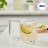 US Acrylic Classic Clear Plastic Reusable Drinking Glasses (Set of