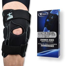 Trainers Choice Zoomer Hinged Knee Brace for Men & Women, Knee Support for MCL & LCL Ligament Sprains, Osteoarthritis & Meniscal Injuries - M/L