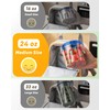 BiuLeon 6 Pack-24 oz Freezer Storage Containers, Plastic Food Storage