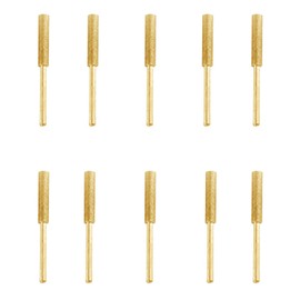 Booge 10 Pcs Diamond Chainsaw Sharpener Stones Bits, High Hardness Titanium Plated Diamond Sharpening Wheels Grinding Tool for Electric Gold Chain Saw (5/32'', 4mm)