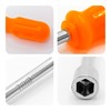 AUXBC 2PCS 7mm Hex Socket Nut Driver, High-Carbon Steel Screwdriver,