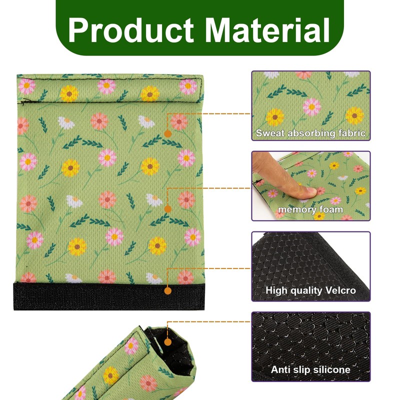 2 Pack Universal Walker Padded Hand Grip Covers Non-Slip Cushion