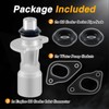 EVRBUL Upgrade Aluminum Engine Oil Cooler Inlet Connector, Water Pump-Oil