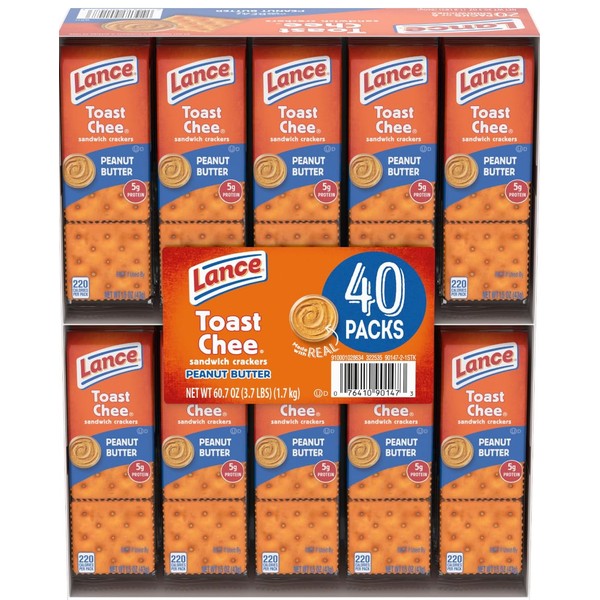 Lance ToastChee Peanut Butter Crackers (1.52 oz., 40 ct.) (2