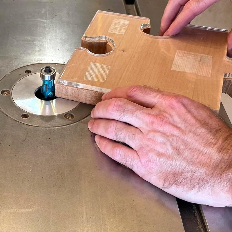 Depisuta Flush Trim Router Bit, 1/2in Shank 3/4in Cut Dia