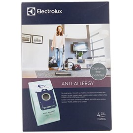 Electrolux EL202G S-Bag Anti-Allergy Synthetic Vacuum Bags, 4 Pack, Blue