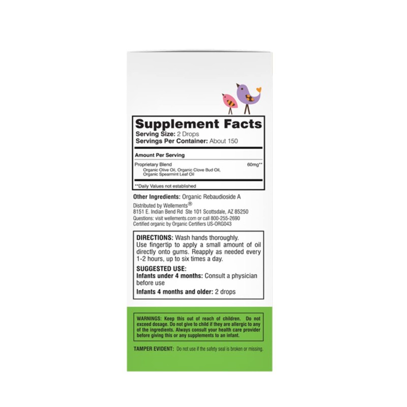 Baby, Tooth Oil, 0.5 fl oz (15 ml) - Wellements