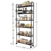 Seadasyoon Seadasyoon Slim Rolling Cart,6-Tier Storage Cart with Handle, 6in