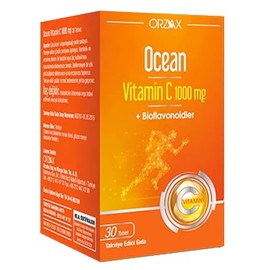 Ocean C Vitamini 1000 mg + Bioflavonoidler Antioksidan içeren Takviye Edici Gıda (1 x 30 tablet)