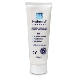 Hydromol Ointment 100 g Tube, for The Management of Dry Skin, Dermatitis, Eczema, Psoriasis, Suitable for All Ages, soothes and Calms Itchy Skin, and Helps to Prevent Flare-ups.