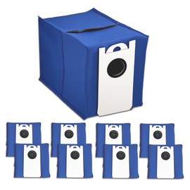 HOMNATURE 8 Pack Dust Bags Compatible with bObsweep UltraVision and UltraVision Pet Self-Empty Robot Vacuum,6 Liter Disposable Replacement Vacuum Bags