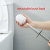 Toilet Brush with Holder, Free Standing Toilet Brushes, Closed Hideaway