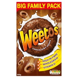 Weetabix Weetos Chocolatey Hoops, 500g