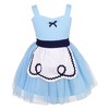 Dressy Daisy Disfraz de Princesa Vestido de Tul Azul Alicia