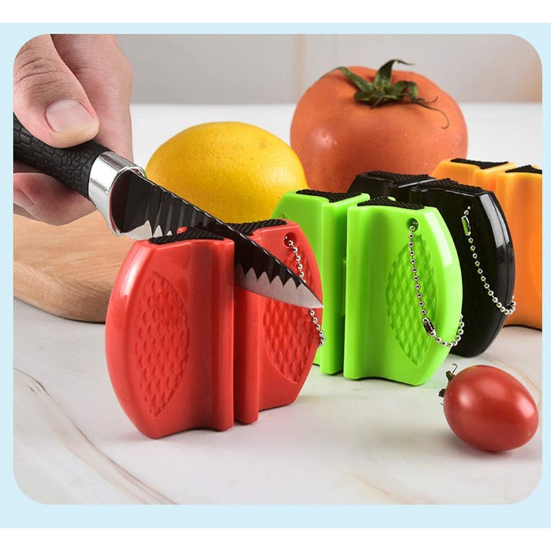 AKOAK 4 Pcs Durable Whetstone Mini Cute Shape Knife Sharpener