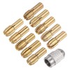 sourcing map 11pcs Brass Collet 0.5-3.2mm M8 Brass Drill Chucks
