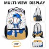 FLEXIMX Boys Backpack for Baseball Lovers Kids Toddlers Teens, Blue