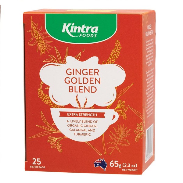 Kintra Foods 25 Herbal Tea Bags Ginger Golden Blend