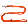 elropet Double Dog Lead 2.80 m 4-Way Adjustable Orange