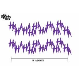 TheStickySide 2x Joker Hahaha Serious  Evil Body Windshield Car Sticker Decal 8" Purple