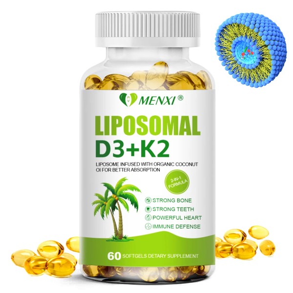 MENXI Liposomal Vitamin D3 K2 5000IU + 100mcg MK7, Mini